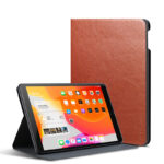 Rudas dėklas Apple iPad 10.2 2019 2020 ir 10.5 2017 2019 su stovu, matomas iPad ekranas ir dėklo viršelis