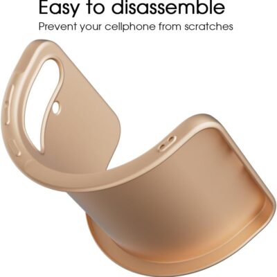 Auksinis dėklas Samsung Galaxy A356 A35 5G X-level Guardian lankstus ir lengvai išardomas