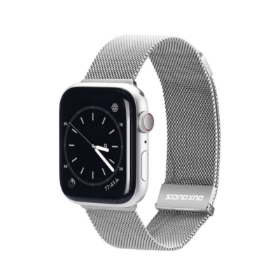 Sidabrinė apyrankė Dux Ducis Milanese Series Apple Watch su metaline tinklelio spauda