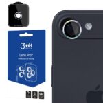 Sidabrinis apsauginis stikliukas kamerai 3MK Lens Pro Apple iPhone 17 Air ant telefono kameros objektyvo