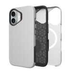 Sidabrinis dėklas telefonui Apple Iphone 11 Perfectionists Triangle Mag su trikampiu raštu paviršiuje