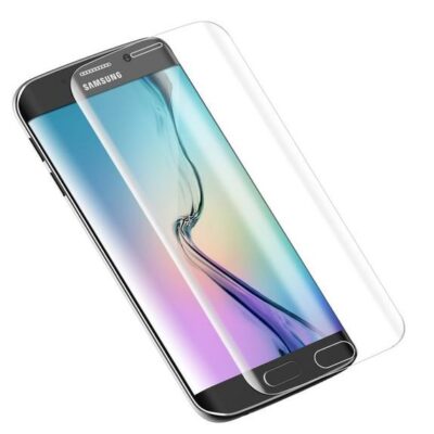 Skaidrus apsauginis stikliukas Samsung Galaxy G925 S6 Edge Nano Optics 5D UV Glue telefonui