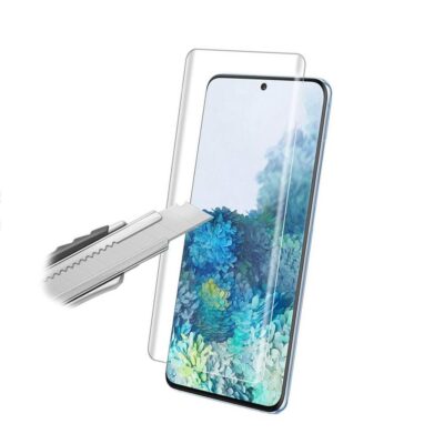 Skaidrus apsauginis stikliukas Samsung Galaxy G981 S20 su apsauga nuo braižymo