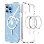 Skaidrus dėklas Apple Iphone 12 Pro Max Dux Ducis Clin Magsafe su magnetiniu žiedu