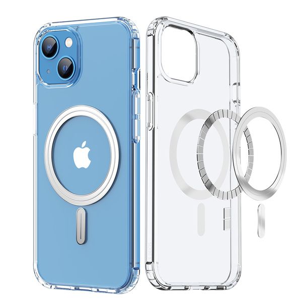 Skaidrus dėklas Apple Iphone 13 / 14 Dux Ducis Clin Magsafe Skaidrus dėklas Apple Iphone 13 / 14 Dux Ducis Clin Magsafe su metaliniu magnetiniu žiedu