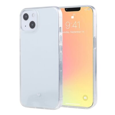 Skaidrus dėklas Apple iPhone 14 Mercury Clear su matoma kamera ir ekranu