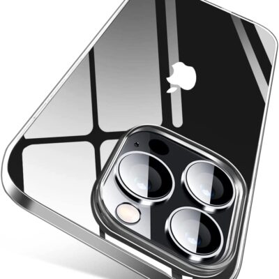 Skaidrus dėklas Apple iPhone 14 Pro X-level Space II su fotoaparato apsauga ir blizgiomis kraštinėmis