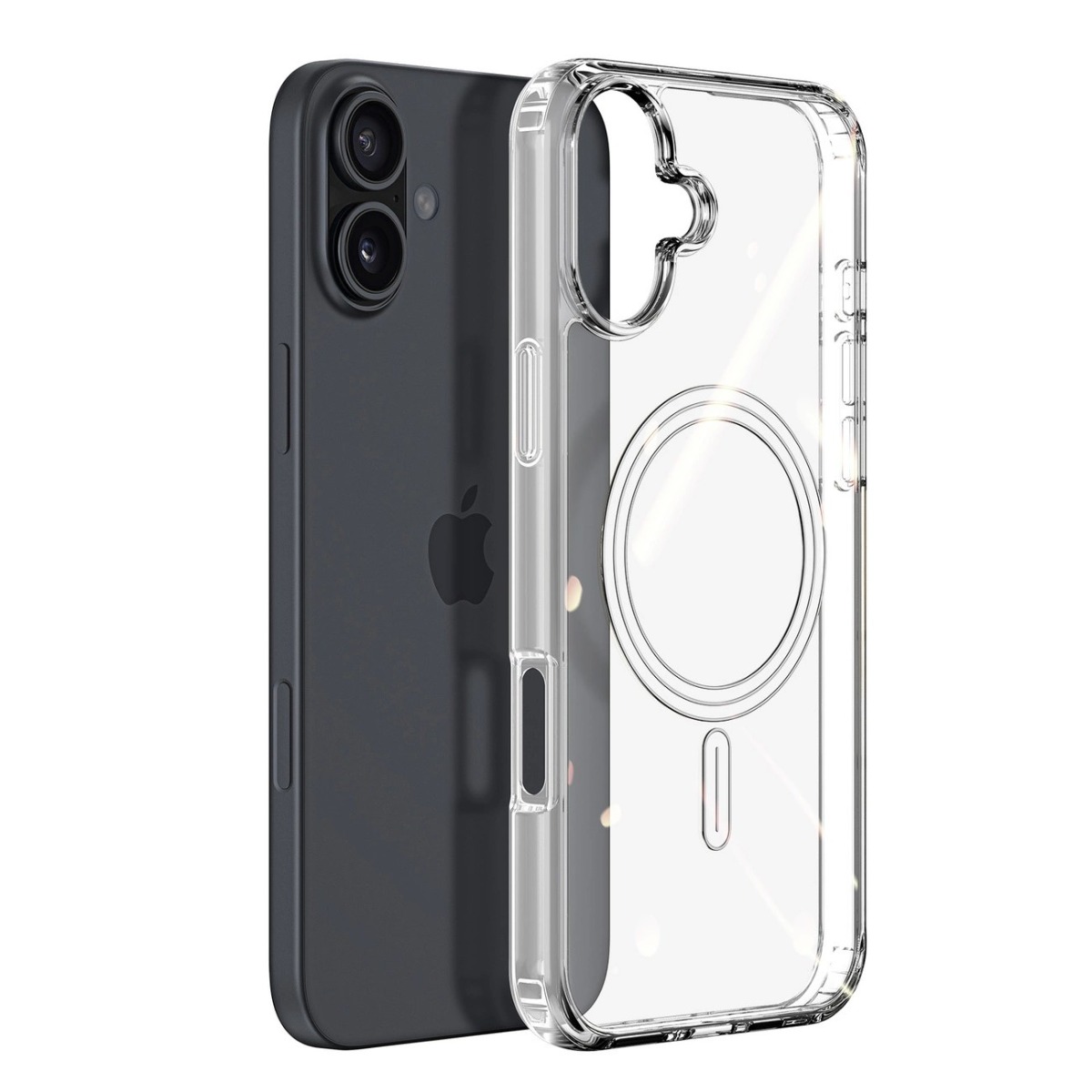 Skaidrus dėklas Apple Iphone 16 Dux Ducis Clin Magsafe Skaidrus dėklas Apple Iphone 16 Dux Ducis Clin Magsafe su kamera ir magnetiniu žiedu