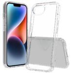 skaidrus deklas apple iphone 16e mercury clear su mobiliuoju telefona ir atskiras deklas is skaidrios medziagos
