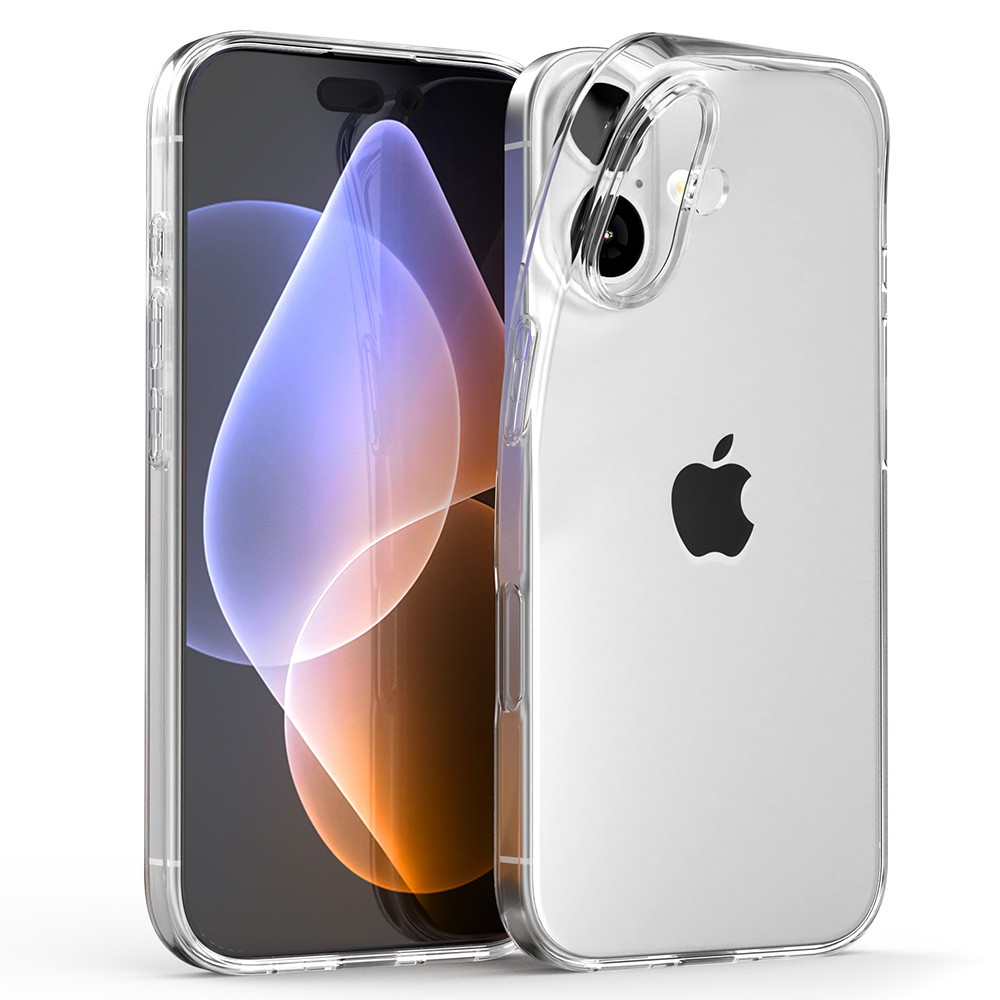 Skaidrus dėklas Apple iPhone 17 Mercury Clear Skaidrus deklas Apple iPhone 17 Mercury Clear su matoma priekine ir galine telefono puse