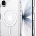 Skaidrus dėklas Apple Iphone 17 Perfectionists Clear Mag priekinis ir galinis vaizdas su magnetine apdaila