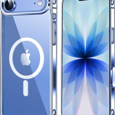 Skaidrus dėklas Apple Iphone Air Perfectionists Clear Mag su matiniu mėlynu įrenginiu viduje