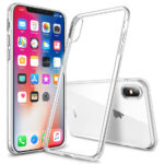 Skaidrus dėklas Apple iPhone X XS X-level Antislip priekinis ir galinis vaizdas