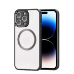 Skaidrus dėklas Dux Ducis Aimo Mag telefonui Apple iPhone 14 Pro Max su balta nugara ir magnetiniu žiedu