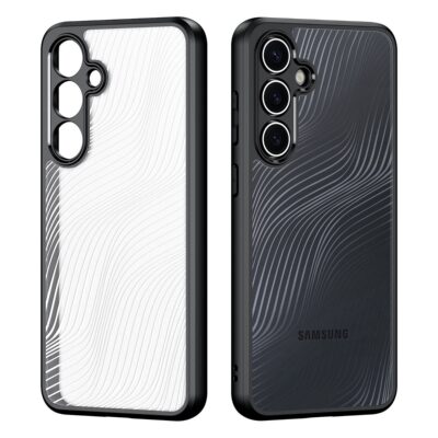 Skaidrus dėklas Dux Ducis Aimo telefonui Samsung S721 S24 FE su bangelių raštu