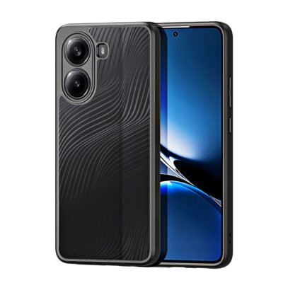 Skaidrus deklas Dux Ducis Aimo telefonui Xiaomi Poco X7 Pro su juodu dekoratyviniu raštu