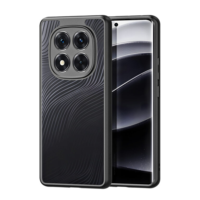 Skaidrus dėklas Dux Ducis Aimo Xiaomi Redmi Note 14 Pro Plus 5G Skaidrus dėklas Dux Ducis Aimo telefonui Xiaomi Redmi Note 14 Pro Plus 5G su juodo rašto paviršiumi
