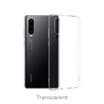 Skaidrus dėklas Huawei P30 X-level Antislip telefonui prie tamsios Huawei P30 nugarėlės