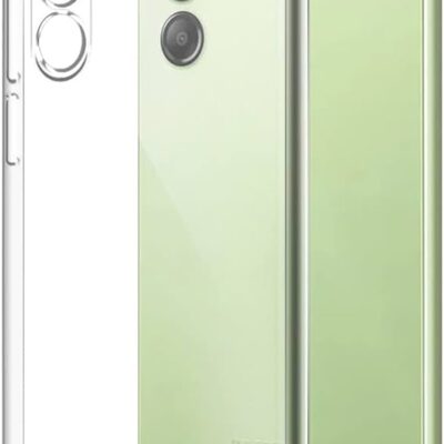 Skaidrus dėklas Samsung A175 A17 4G Mercury Clear matomas prie žalsvo Samsung telefono