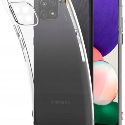 Skaidrus dėklas Samsung Galaxy A226 A22 5G X-level Antislip priekinis ir galinis vaizdas