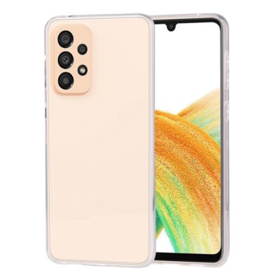 Skaidrus dėklas Samsung Galaxy A336 A33 5G Mercury Clear apsaugo telefono nugarėlę ir kraštus