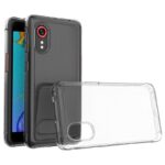 Skaidrus dėklas Samsung Galaxy G525 Xcover 5 X-level Antislip su matine tekstūra ir skaidria medžiaga