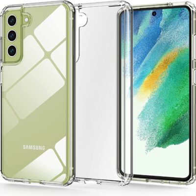 Skaidrus deklas Samsung Galaxy G990 S21 FE 5G Mercury Clear su keliomis perspektyvomis