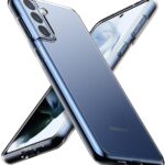 Skaidrus dėklas Samsung Galaxy S21 FE su aiškiu dizainu ir išryškintais mygtukais