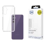 Skaidrus dėklas Samsung Galaxy S721 S24 FE 3MK 1,2mm matomas prie telefono ir pakuotės