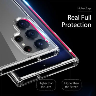 Skaidrus deklas Samsung Galaxy S918 S23 Ultra 5G dux ducis clin formos ir objektyvo apsauga