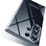 Skaidrus deklas Samsung S918 S23 Ultra 5G is skaidrios medžiagos aplink telefono galinę dalį