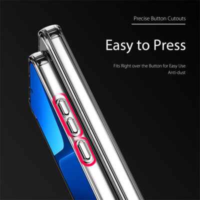 Skaidrus dėklas Xiaomi 13 Dux Ducis Clin su išpjovomis mygtukams ir apsauga nuo dulkių