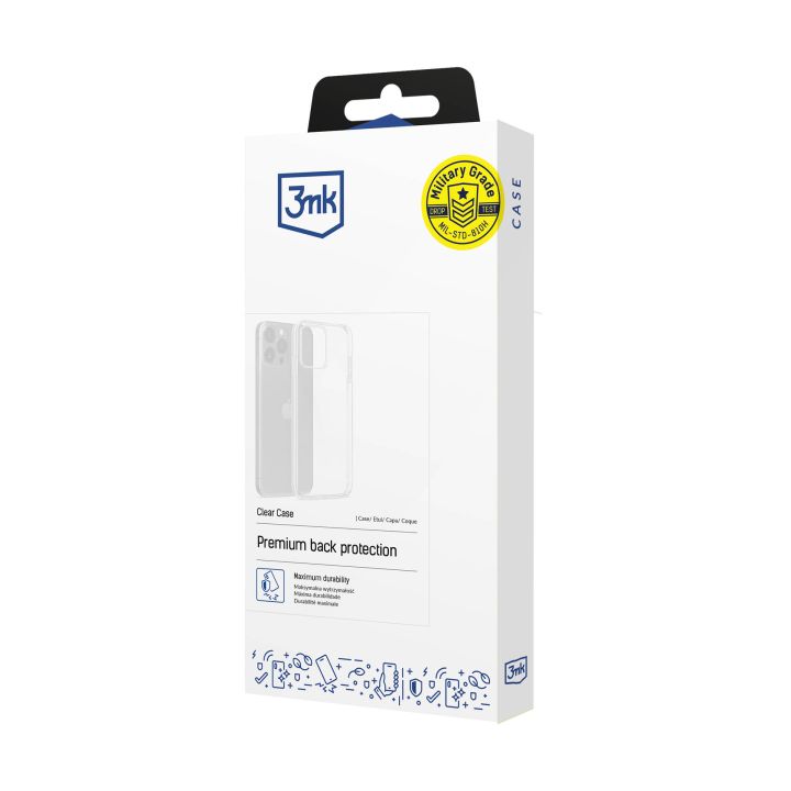 Skaidrus deklas Xiaomi 14T 3MK 1,2mm Skaidrus deklas Xiaomi 14T 3MK 1,2mm pakuote su isoriniu dizainu