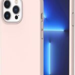 Skaidrus šviesiai rožinis dėklas Apple iPhone 13 Pro Max su apsauga kamerai