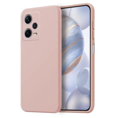 Sunkiai rozinis dekla Xiaomi Redmi Note 12 Pro 5G su apvaliais kampais
