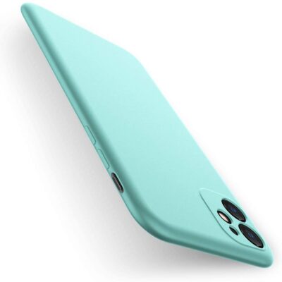 Lengvas šviesiai žalias spalvos dėklas Apple iPhone 11 X-level Dynamic, matomas iš šono ir nugarėlės