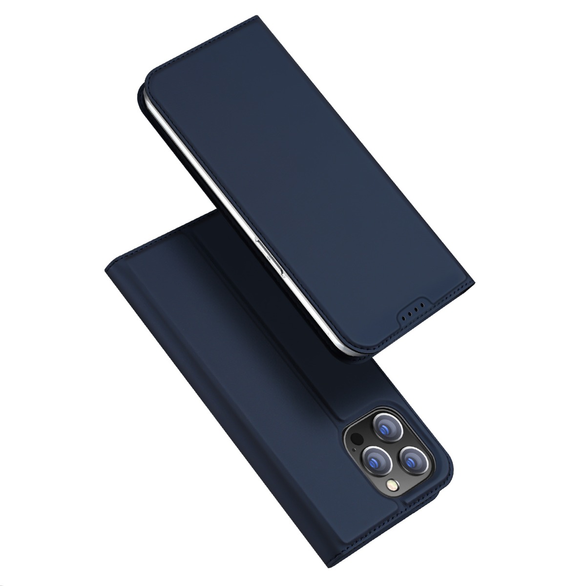 Tamsiai mėlynas atverčiamas dėklas Apple iPhone 15 Pro Max Dux Ducis Skin Pro Tamsiai mėlynas atverčiamas dėklas Apple iPhone 15 Pro Max su objektyvų išpjovomis