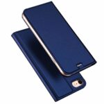 Tamsiai mėlynas atverčiamas dėklas Apple iPhone 7 8 SE 2020 SE 2022 Dux Ducis Skin Pro su matiniu paviršiumi