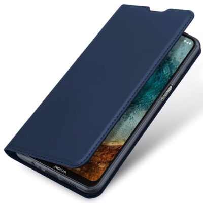 tamsiai melynas atverciamas deklas nokia x10 x20 dux ducis skin pro su tel skilimu ir siuvimu