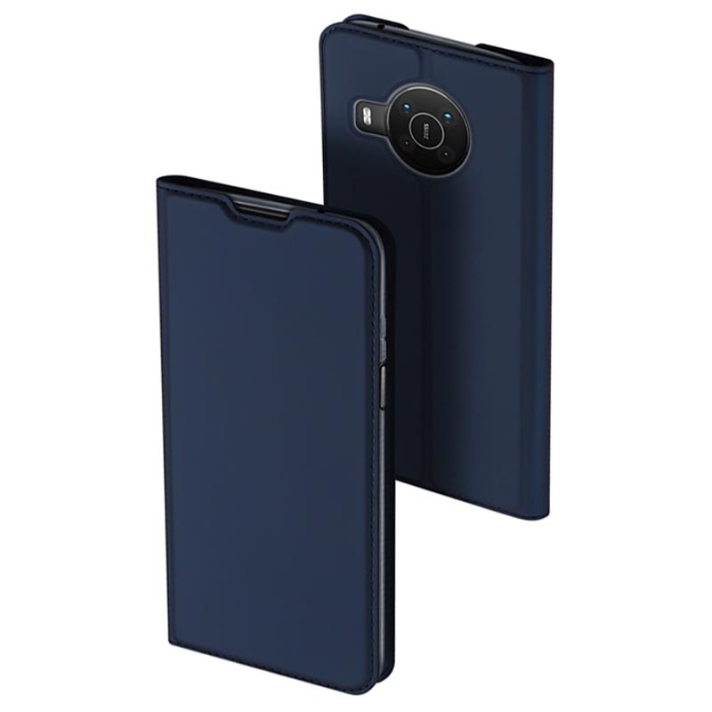 Tamsiai mėlynas atverčiamas dėklas Nokia X10 X20 Dux Ducis Skin Pro Tamsiai mėlynas atverčiamas dėklas Nokia X10 X20 Dux Ducis Skin Pro telefone