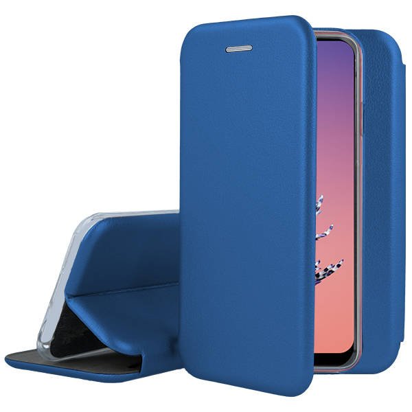 Tamsiai mėlynas atverčiamas dėklas Samsung A235 A23 4G A236 A23 5G Book Elegance Tamsiai mėlynas atverčiamas dėklas Samsung A235 A23 4G ir A236 A23 5G Book Elegance telefone
