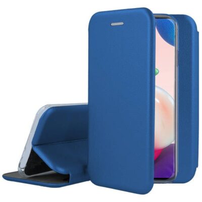 Tamsiai melynas atverciamas deklo dangtelis Samsung G965 S9 Plus Book Elegance