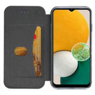 Tamsiai mėlynas atverčiamas dėklas Samsung Galaxy A135 A13 4G Book Elegance su kortelės laikikliu