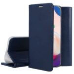 Tamsiai mėlynas atverčiamas dėklas Samsung Galaxy A725 A72 Smart Magnetic atidarytas ir uždarytas