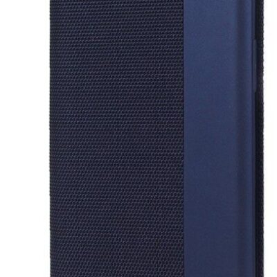 Tamsiai mėlynas atverčiamas dėklas Samsung Galaxy G950 S8 Smart Senso su tekstūruota ir lygiu paviršiumi