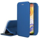 Tamsiai melynas atverciamas deklas Samsung Galaxy S721 S24 FE Book Elegance ismaniojo telefono apsauga