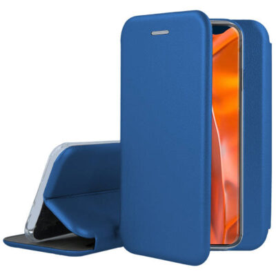 Tamsiai mėlynas atverčiamas dėklas Samsung Galaxy S911 S23 5G Book Elegance