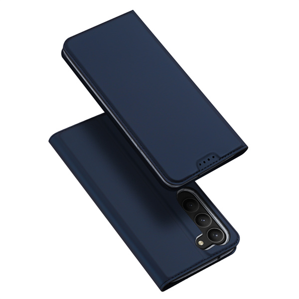 Tamsiai mėlynas dėklas Samsung Galaxy S911 S23 5G Dux Ducis Skin Pro Tamsiai mėlynas atverčiamas dėklas Samsung Galaxy S911 S23 5G Dux Ducis Skin Pro
