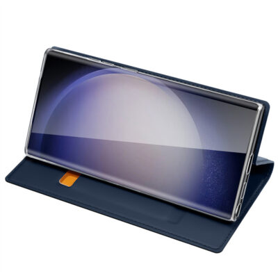 Tamsiai mėlynas atverčiamas dėklas Samsung Galaxy S918 S23 Ultra 5G prietaisui