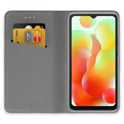 Tamsiai melynas atverciamas deklas Xiaomi Redmi 11A su korteliu skyriumi